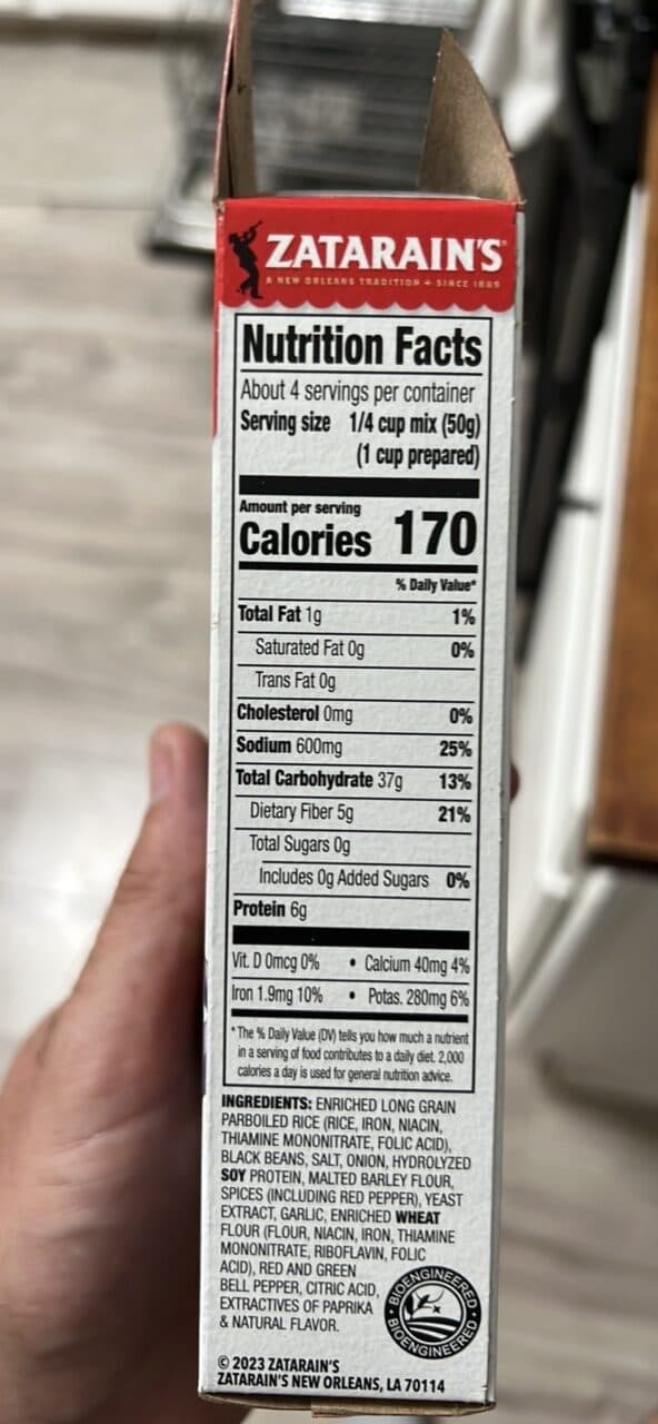 Zatarain's Black Beans & Rice packshot