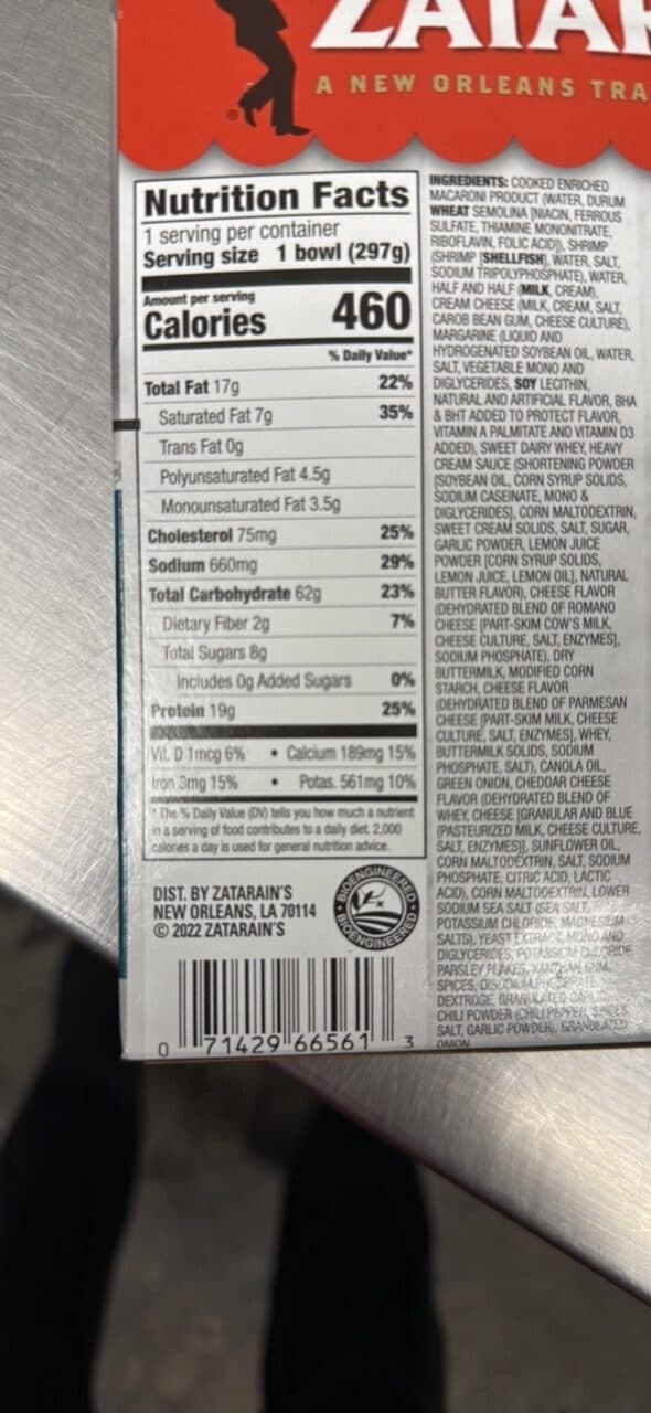 Zatarain's Shrimp Alfredo packshot