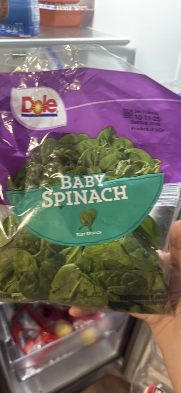 Dole BABY SPINACH packshot