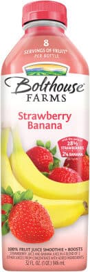 Bolthouse Farms STRAWBERRY BANANA 100% JUICE SMOOTHIE packshot