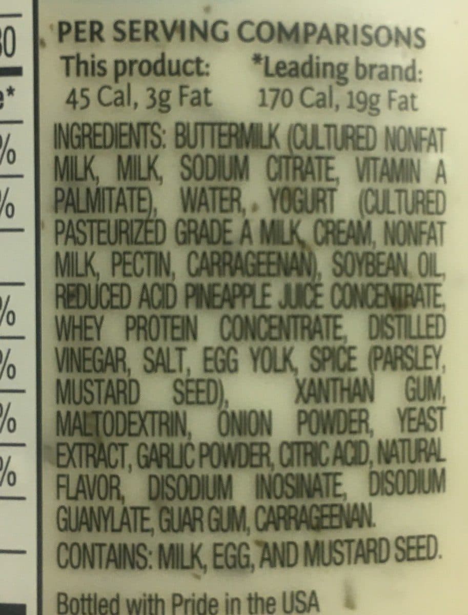 Bolthouse Farms Yogurt dressing packshot