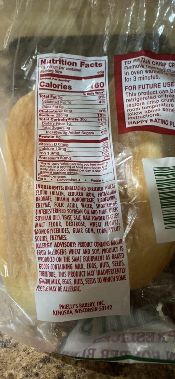 Paieli's Bread packshot