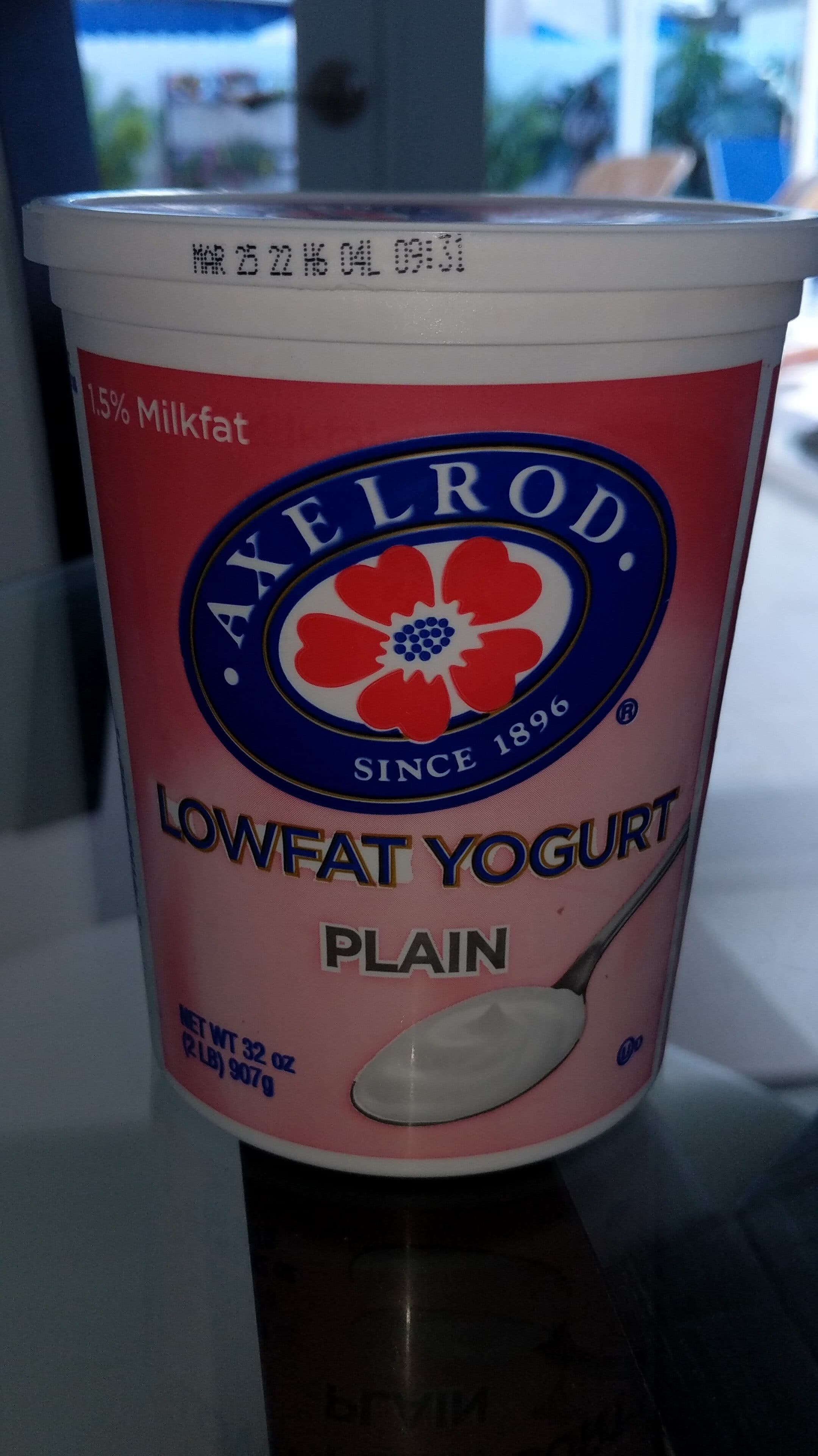 Axelrod Axelrod, lowfat yogurt, plain packshot