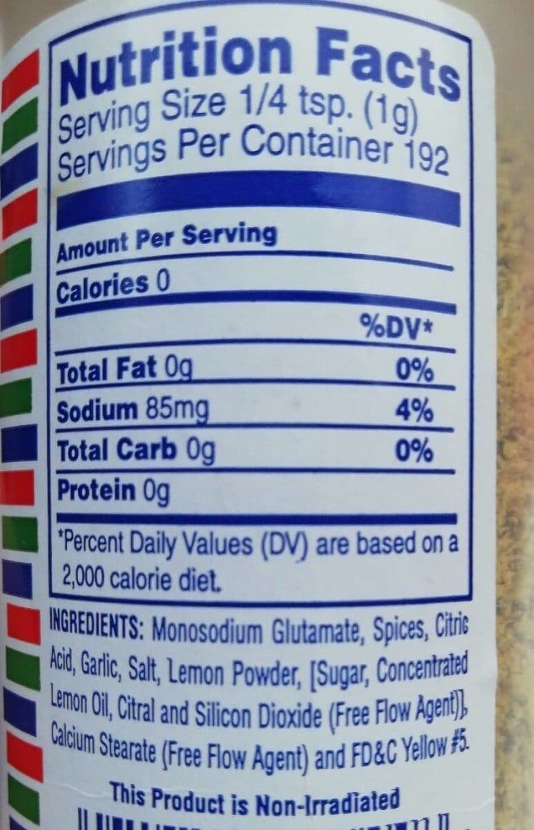 Bolner's Fiesta Products Inc. Lemon Pepper packshot