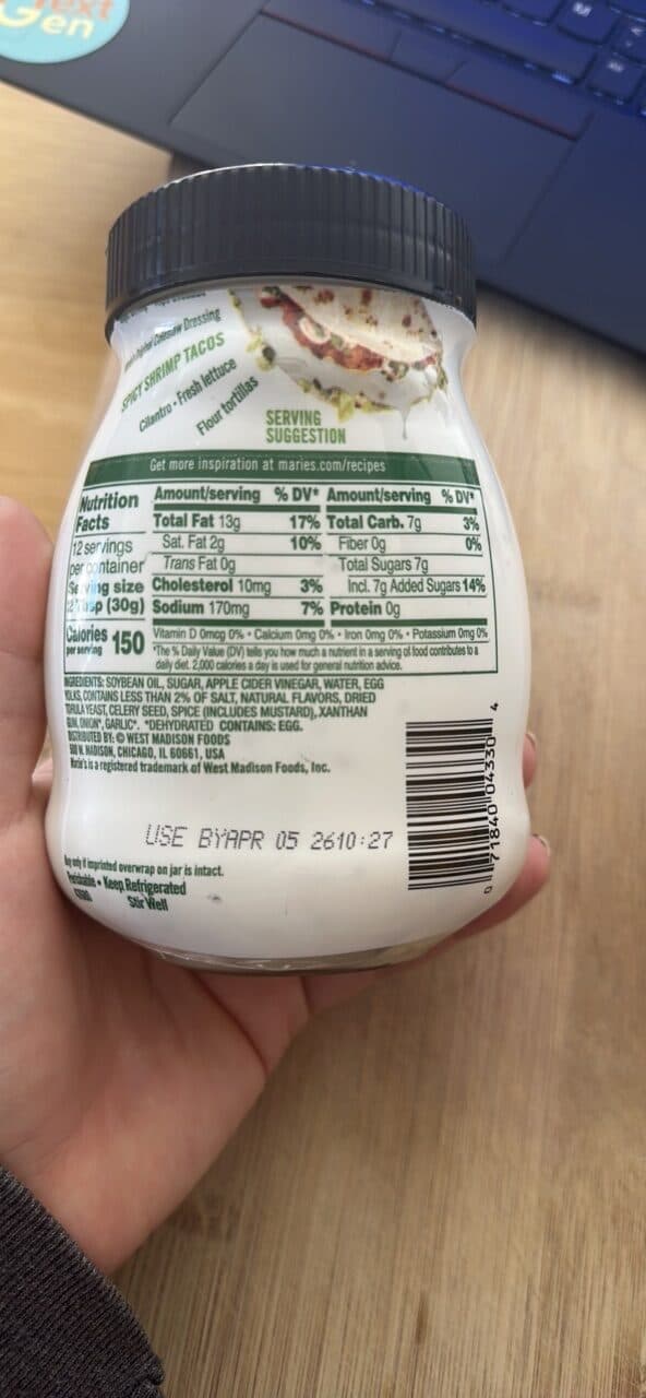 Marie's Marie's Coleslaw Dressing packshot