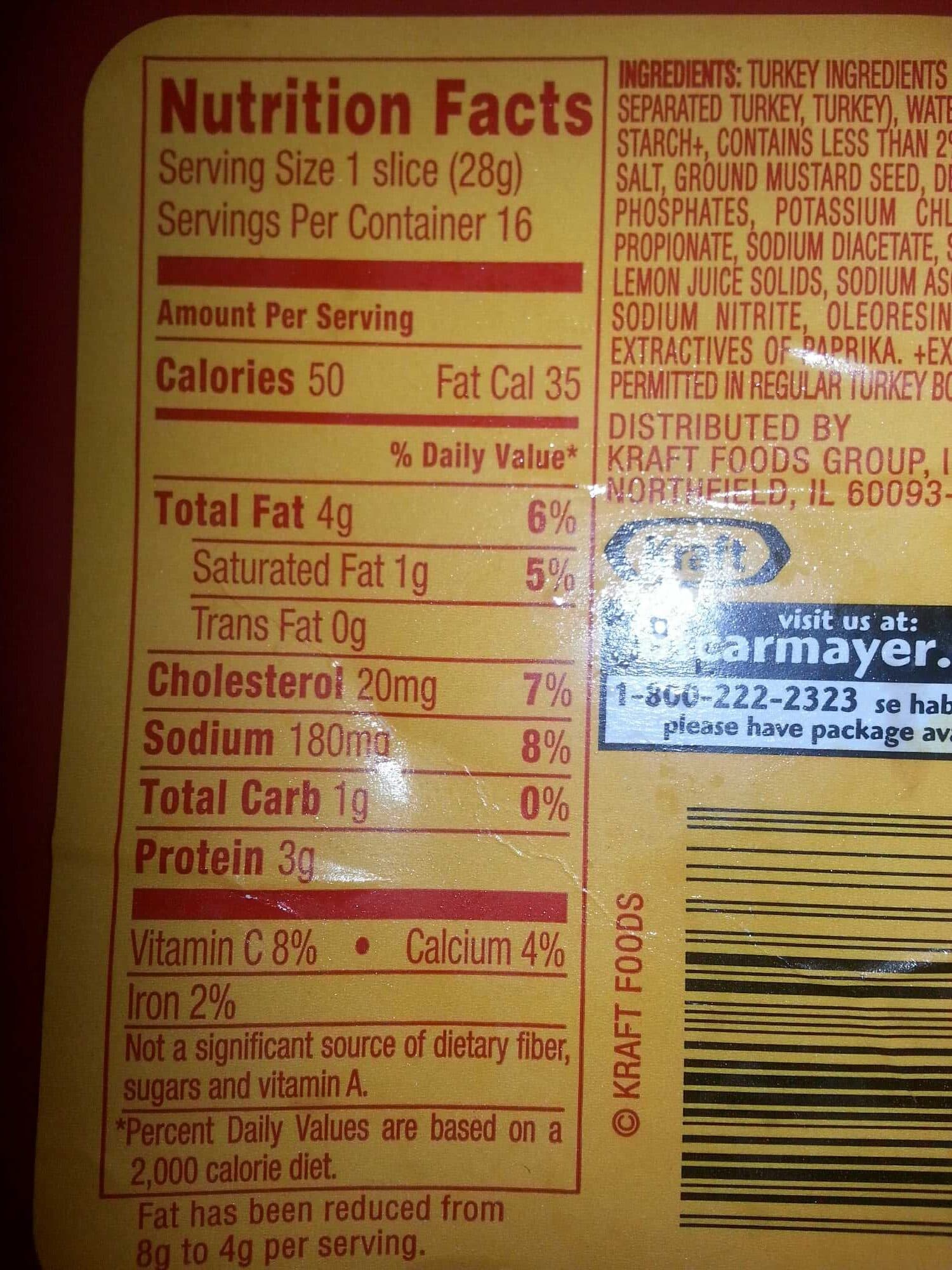 Oscar Mayer Turkey Bologna packshot