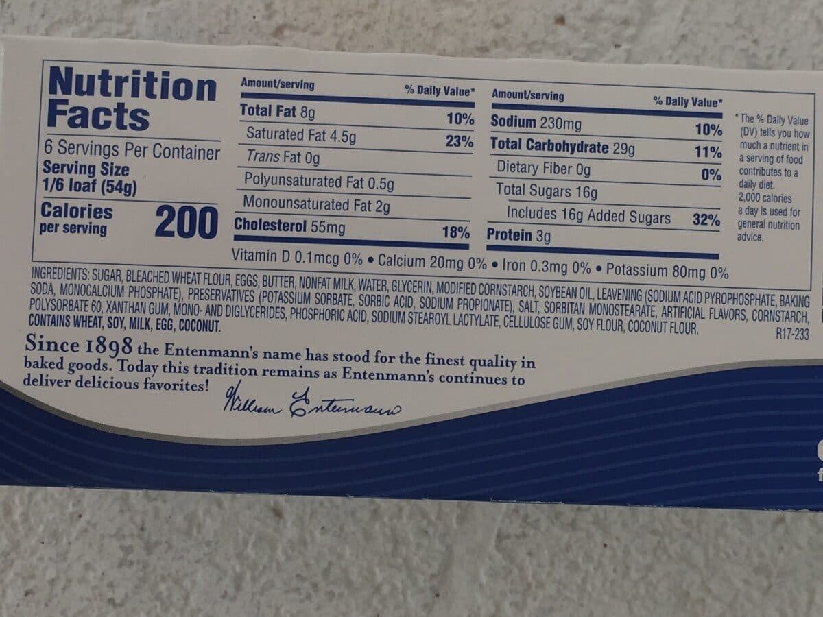 Entenmann's All butter loaf cake packshot
