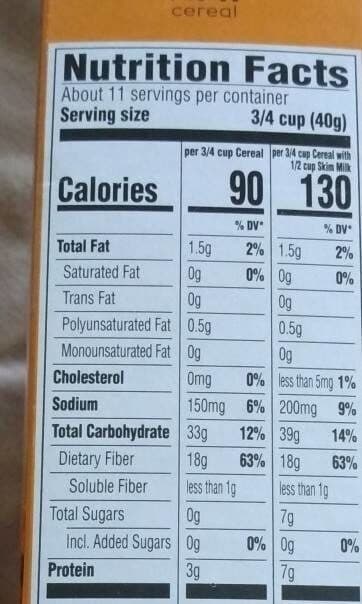 Harris Teeter Harris Teeter Fiber Way cereal packshot