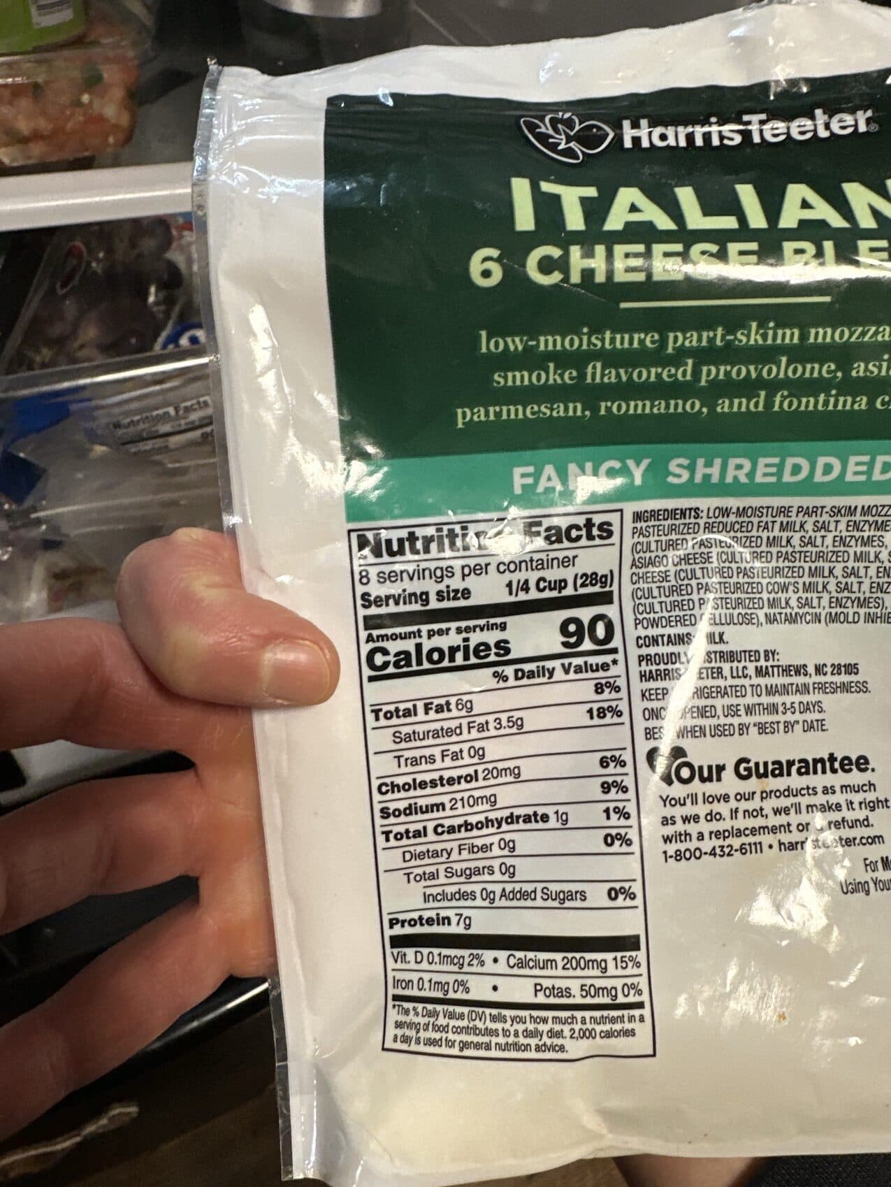 Harris teeter Fancy Shredded 6 Cheese Blend Italian Cheese packshot