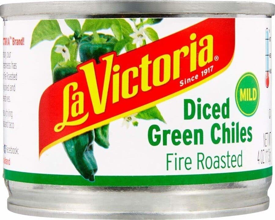 La Victoria Fire roasted diced green chiles mild packshot
