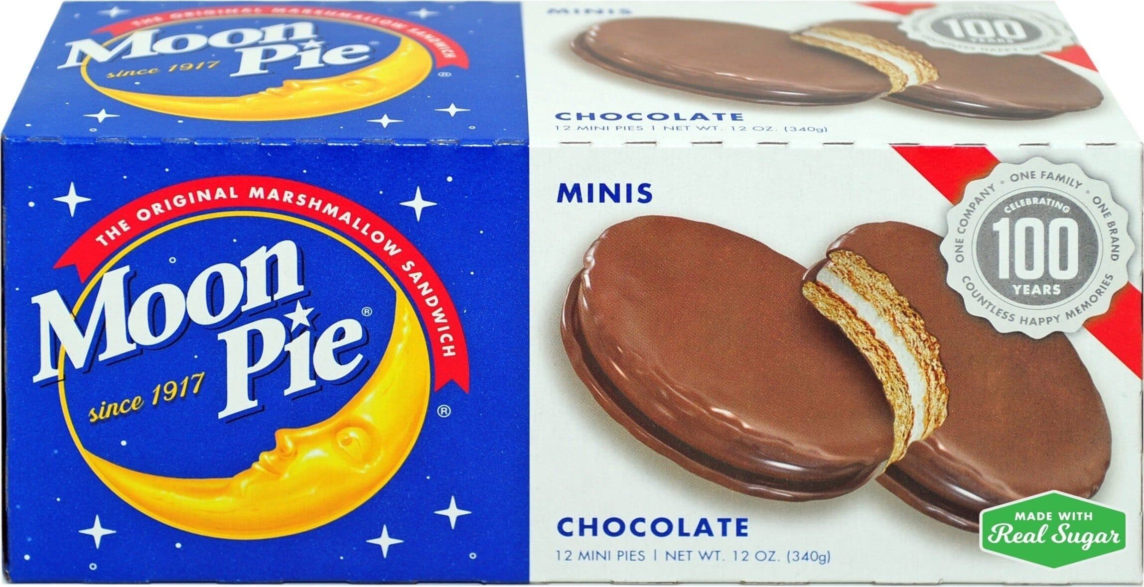 Moon Pie Marshmallow sandwich minis chocolate packshot
