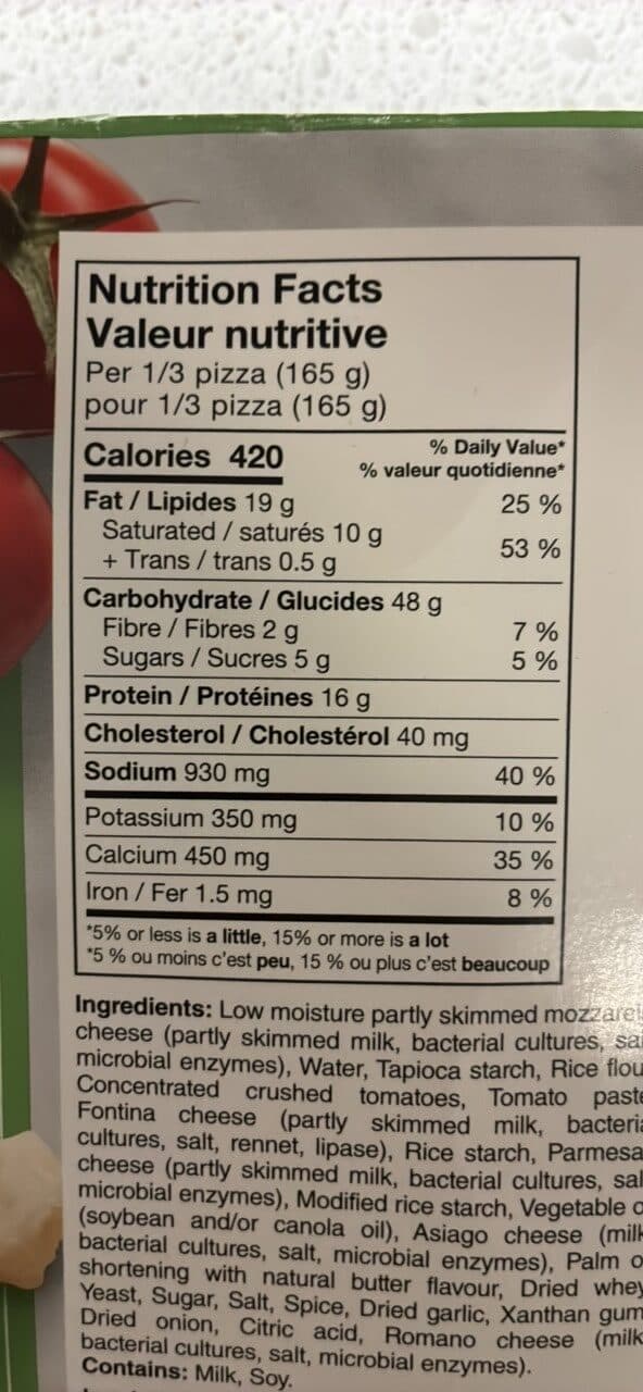 Sabatasso's Gluten-Free Pizza packshot