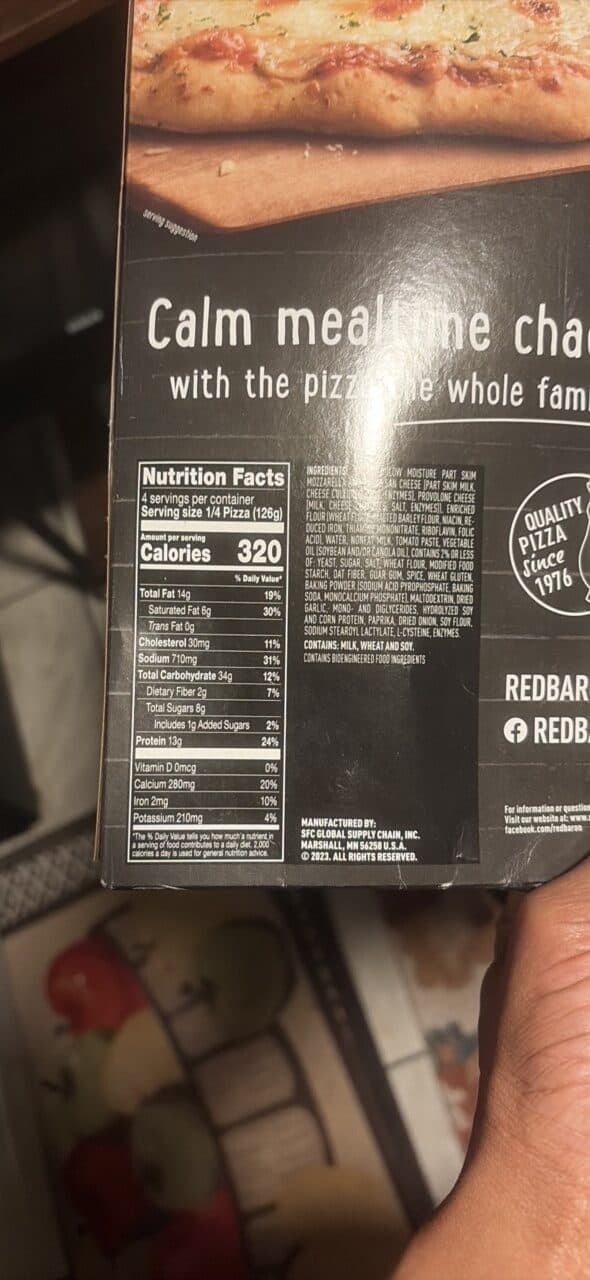 RED BARON CHEESE-TRIO PIZZA packshot