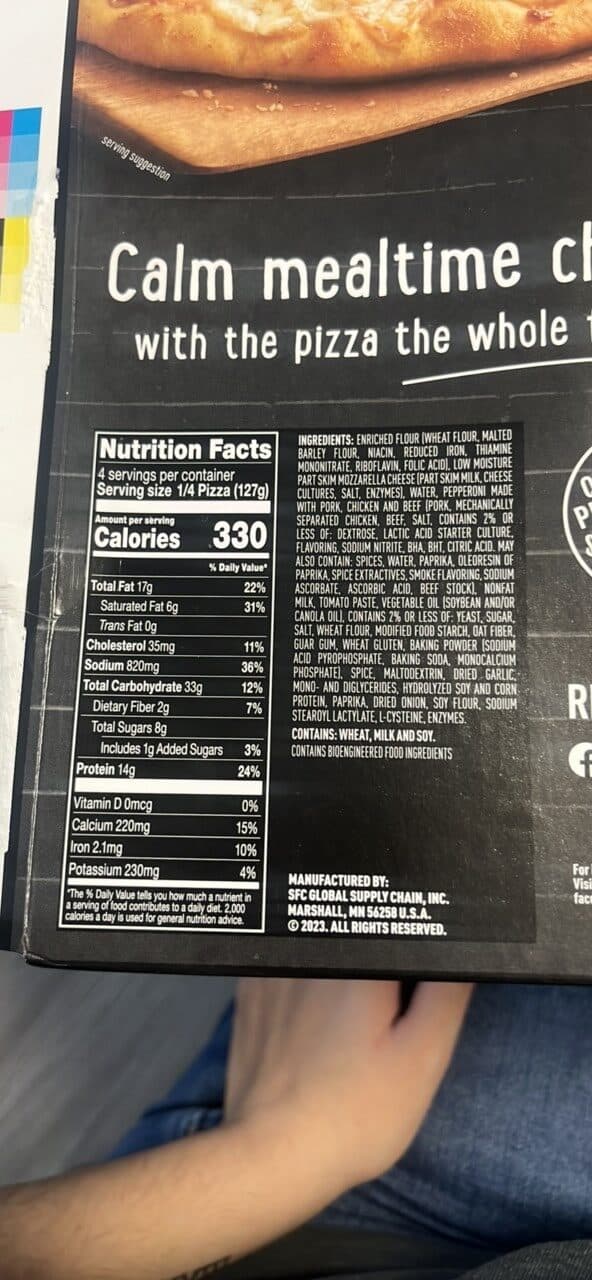 Red Baron Pepperoni Pizza packshot