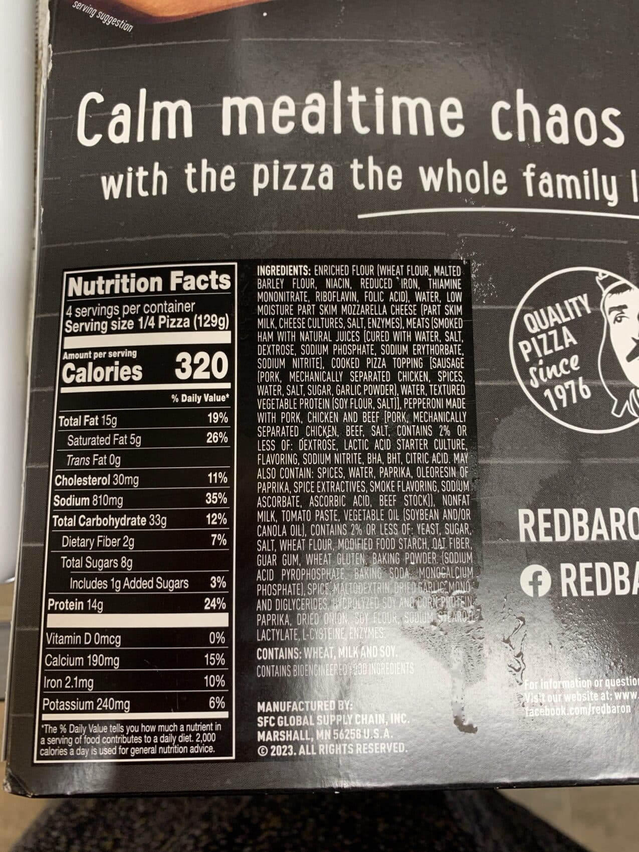 RED BARON MEAT-TRIO® PIZZA packshot