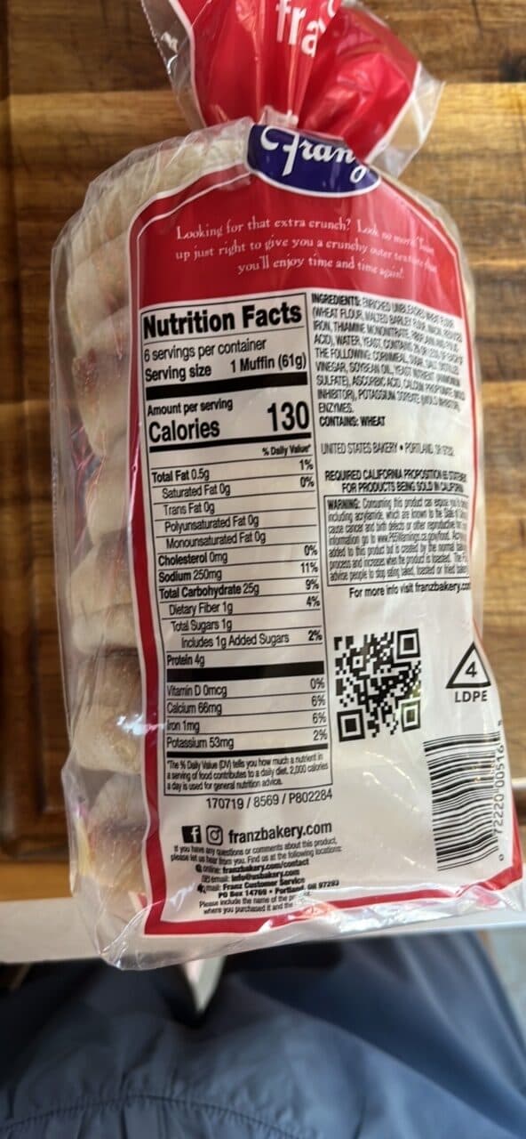 Franz English Muffins packshot