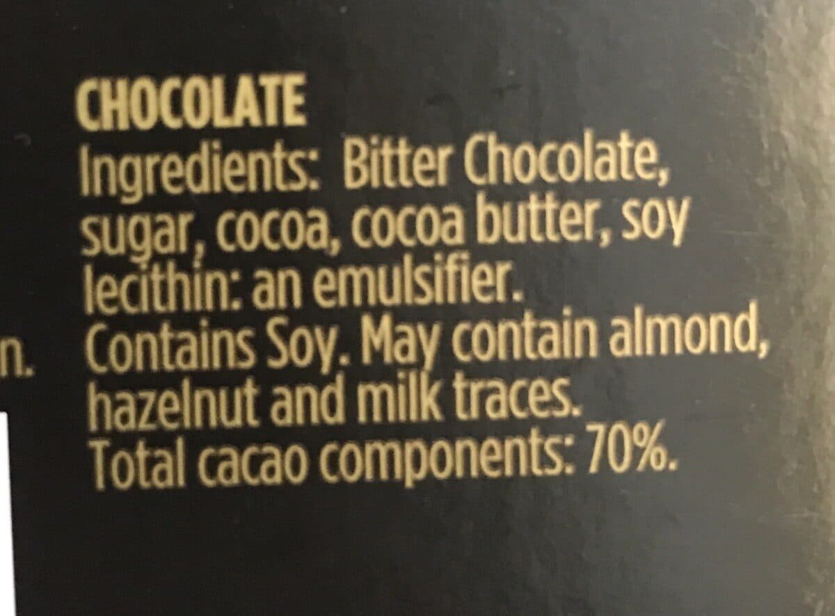 Chocolates Valor S.A. 70% cacao intense dark/noir intense chocolate packshot