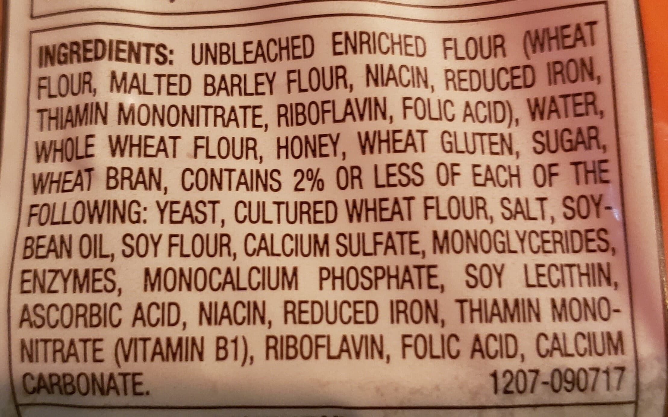 Nature's Own Honey Wheat Bread packshot