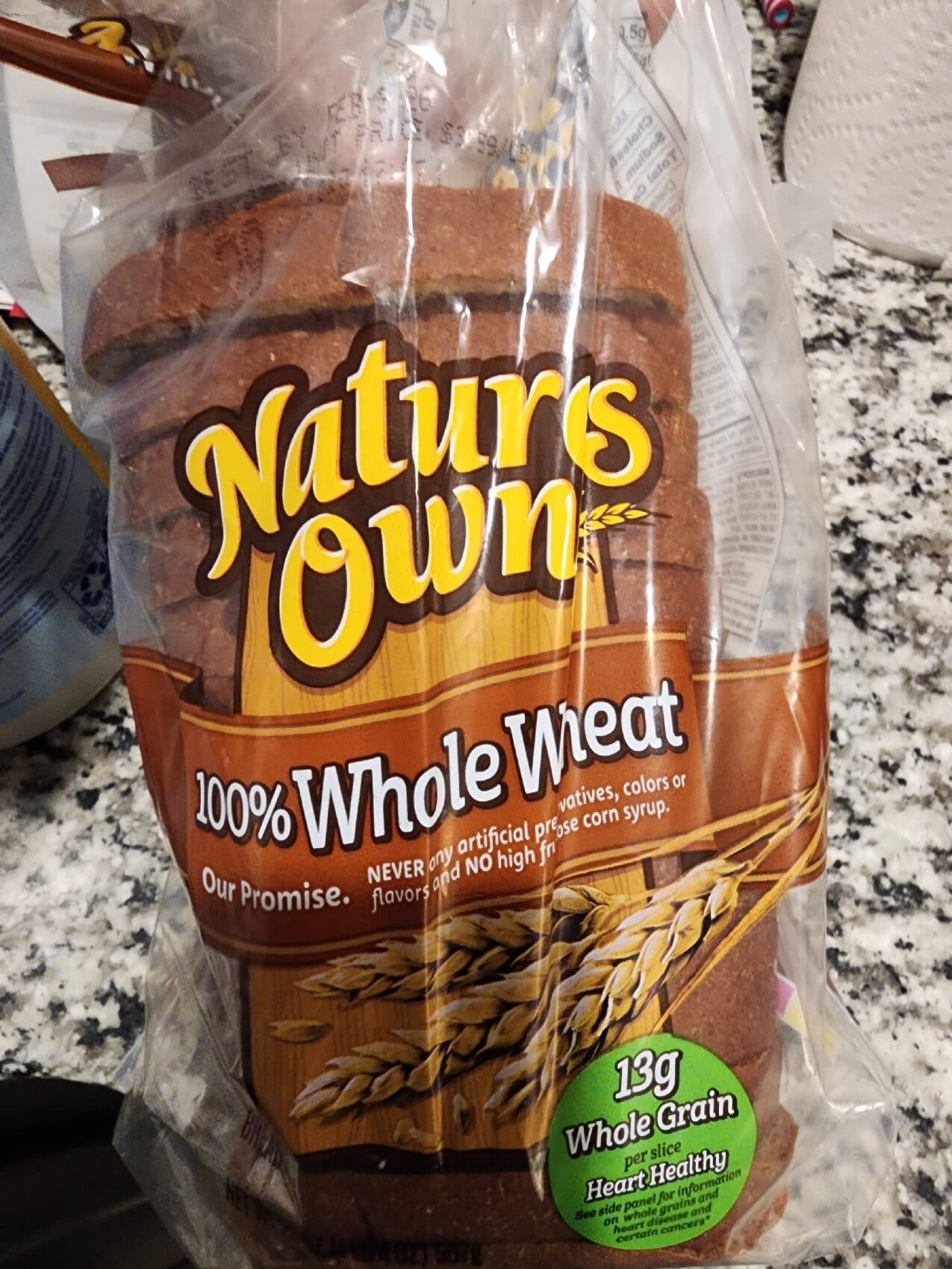 Nature's Own 100% Whole Wheat packshot