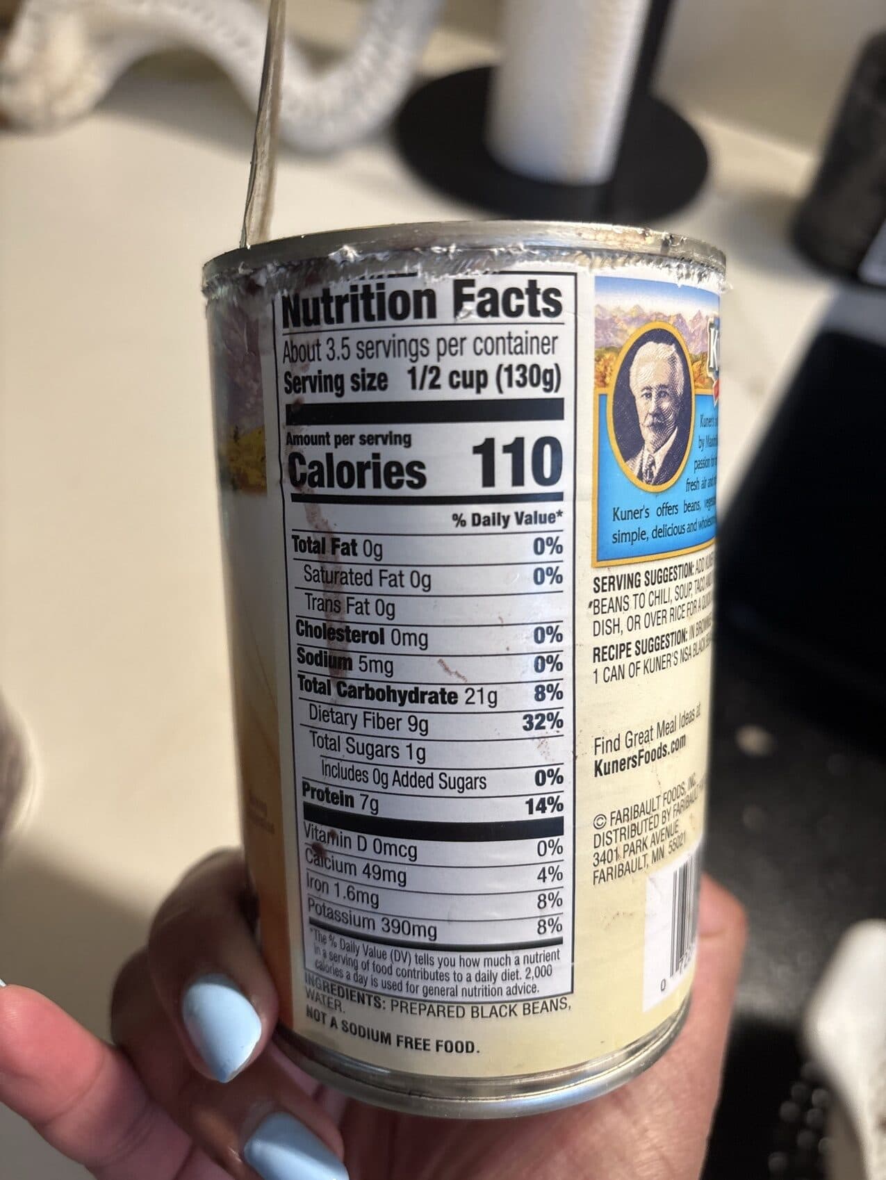 Kuner's Black Beans packshot
