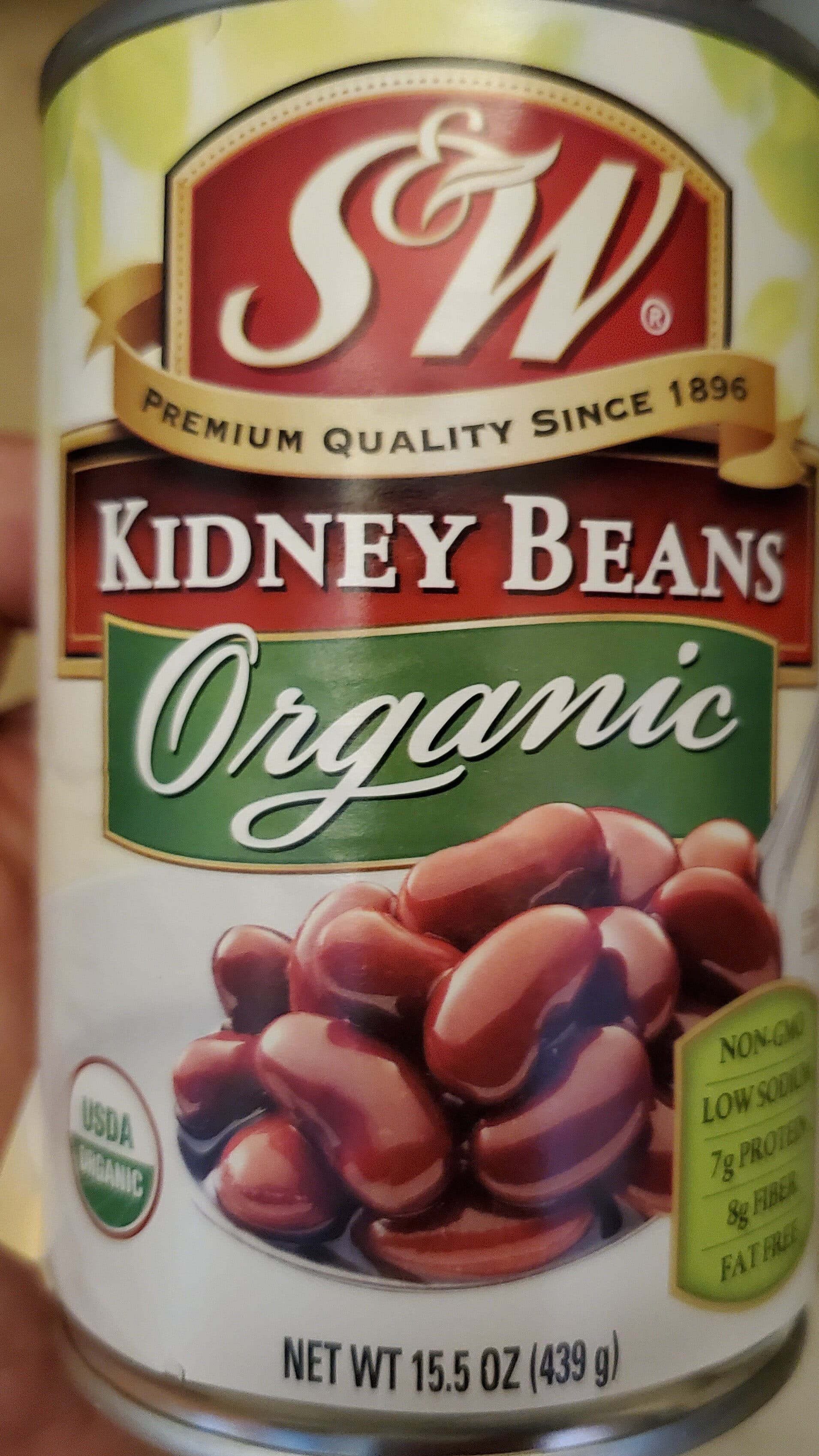 S&W Premium kidney beans packshot
