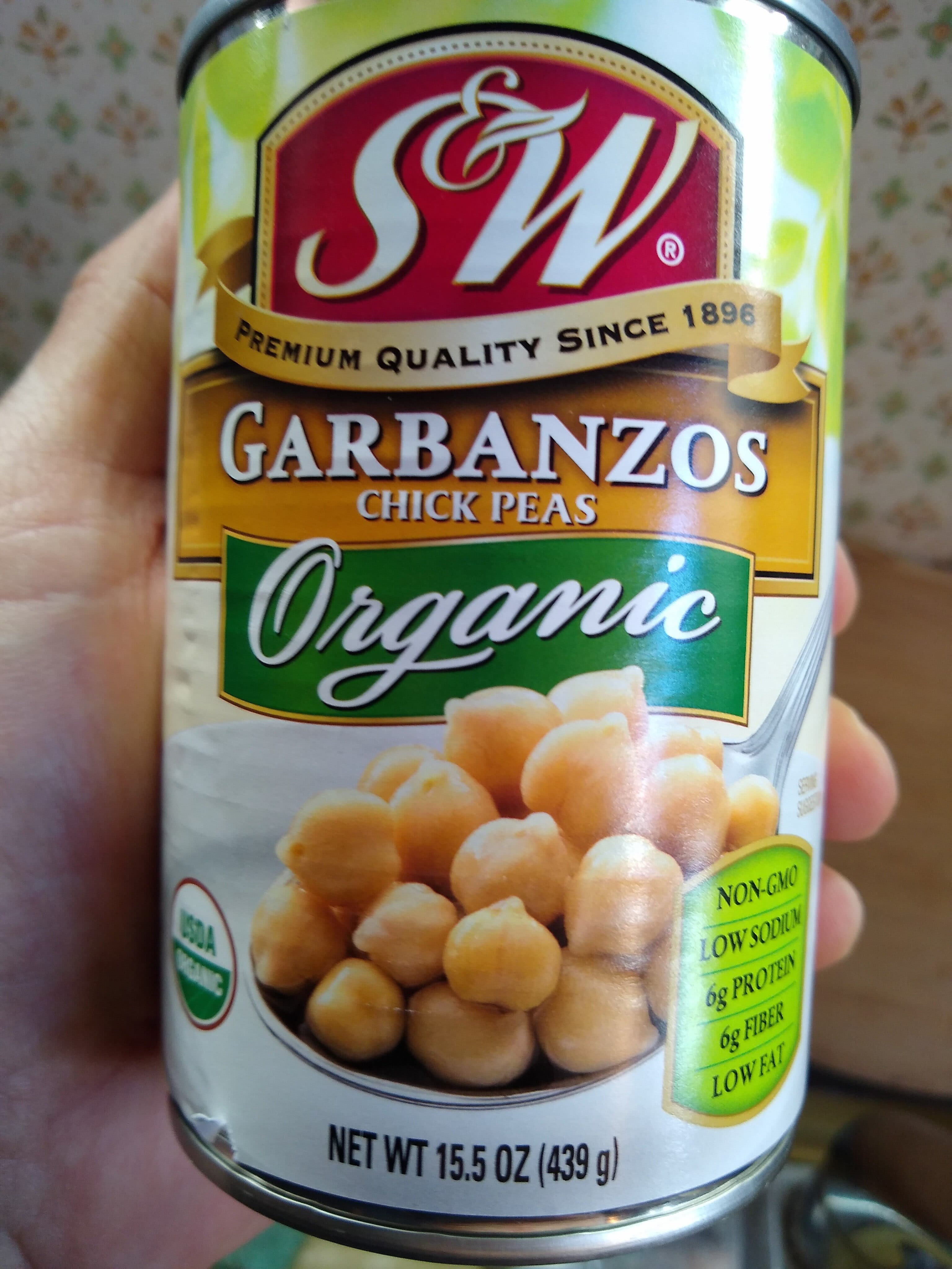 S&W Garbanzos Chick Peas packshot