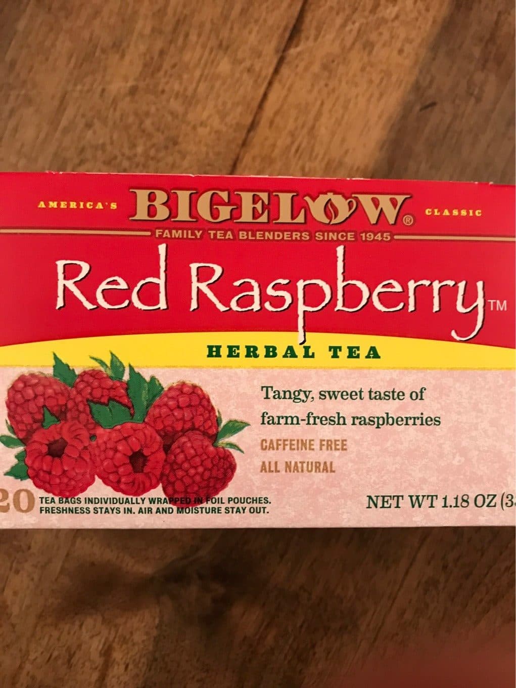 Bigelow Thé à la Framboise packshot