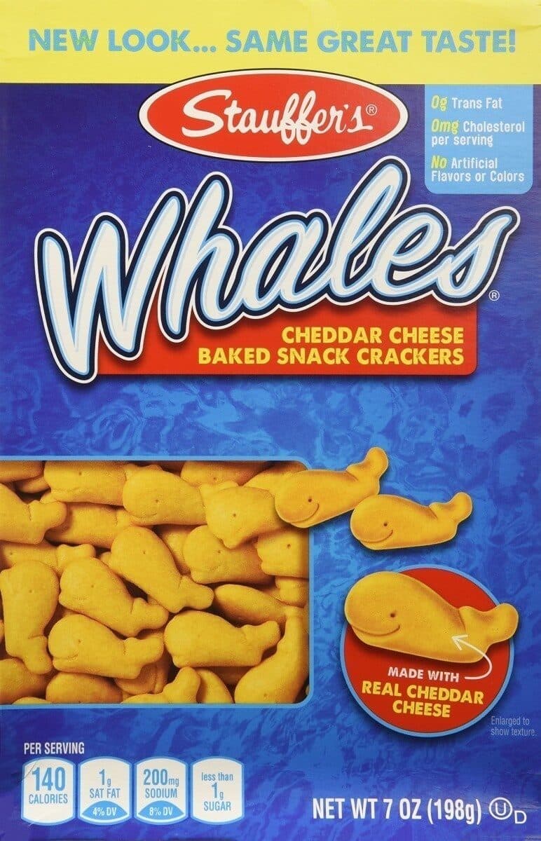 Stauffer's Whales snack crackers packshot