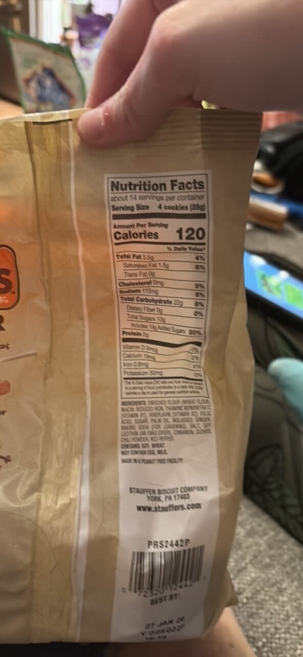 Stauffer's SNAPS GINGER packshot
