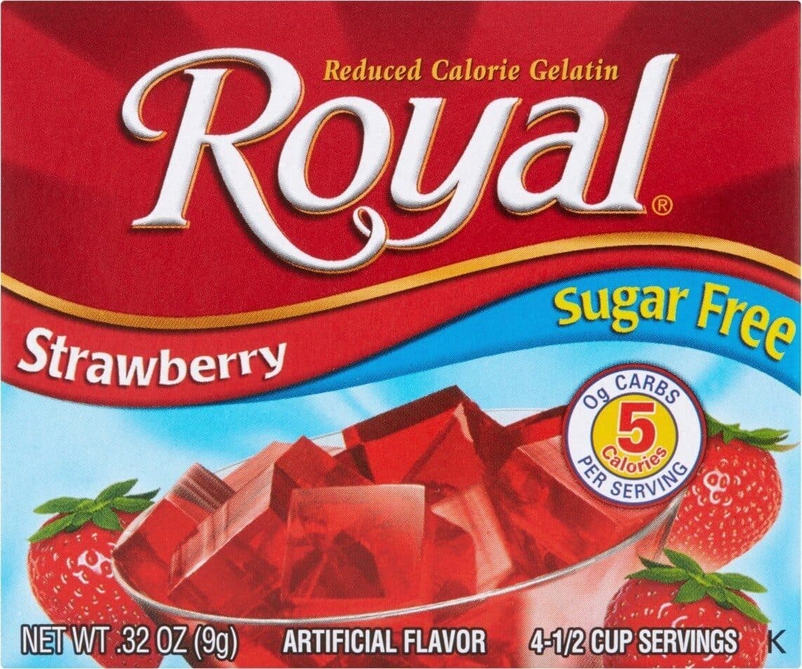 Royal Reduced calorie gelatin packshot