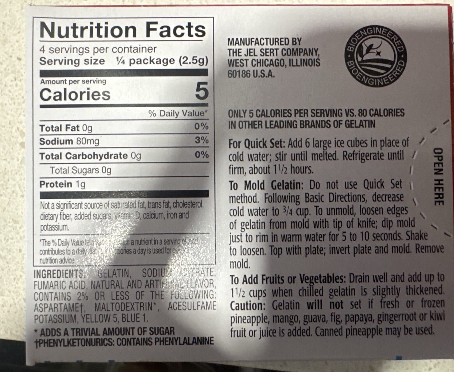Royal Reduced Calorie Gelatin, Lime packshot