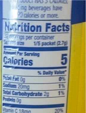 Wyler's Light Low Calorie Drink Mix packshot