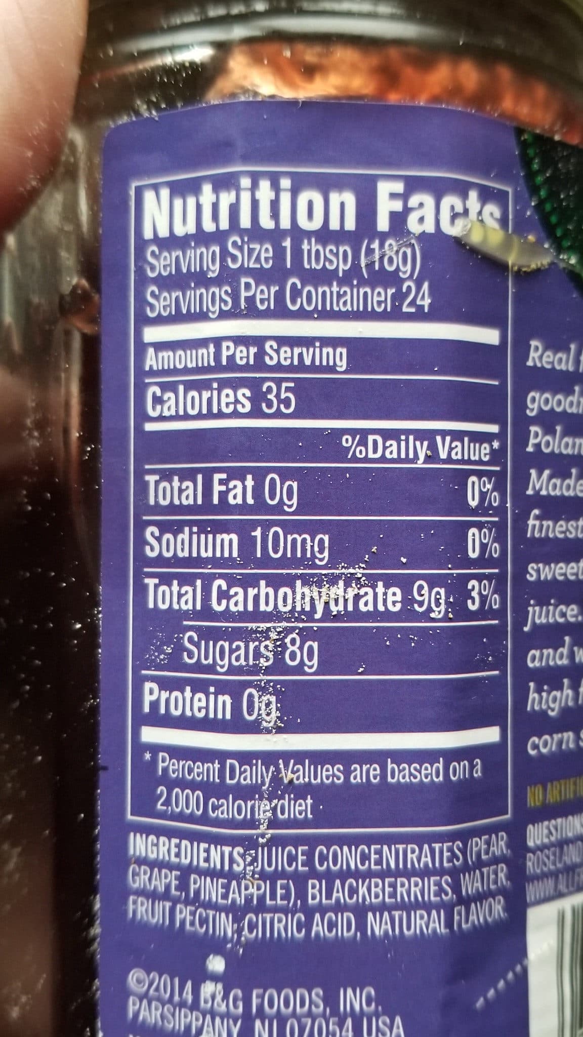 Polaner All Fruit Spreadable Fruit Seedless Blackberry packshot