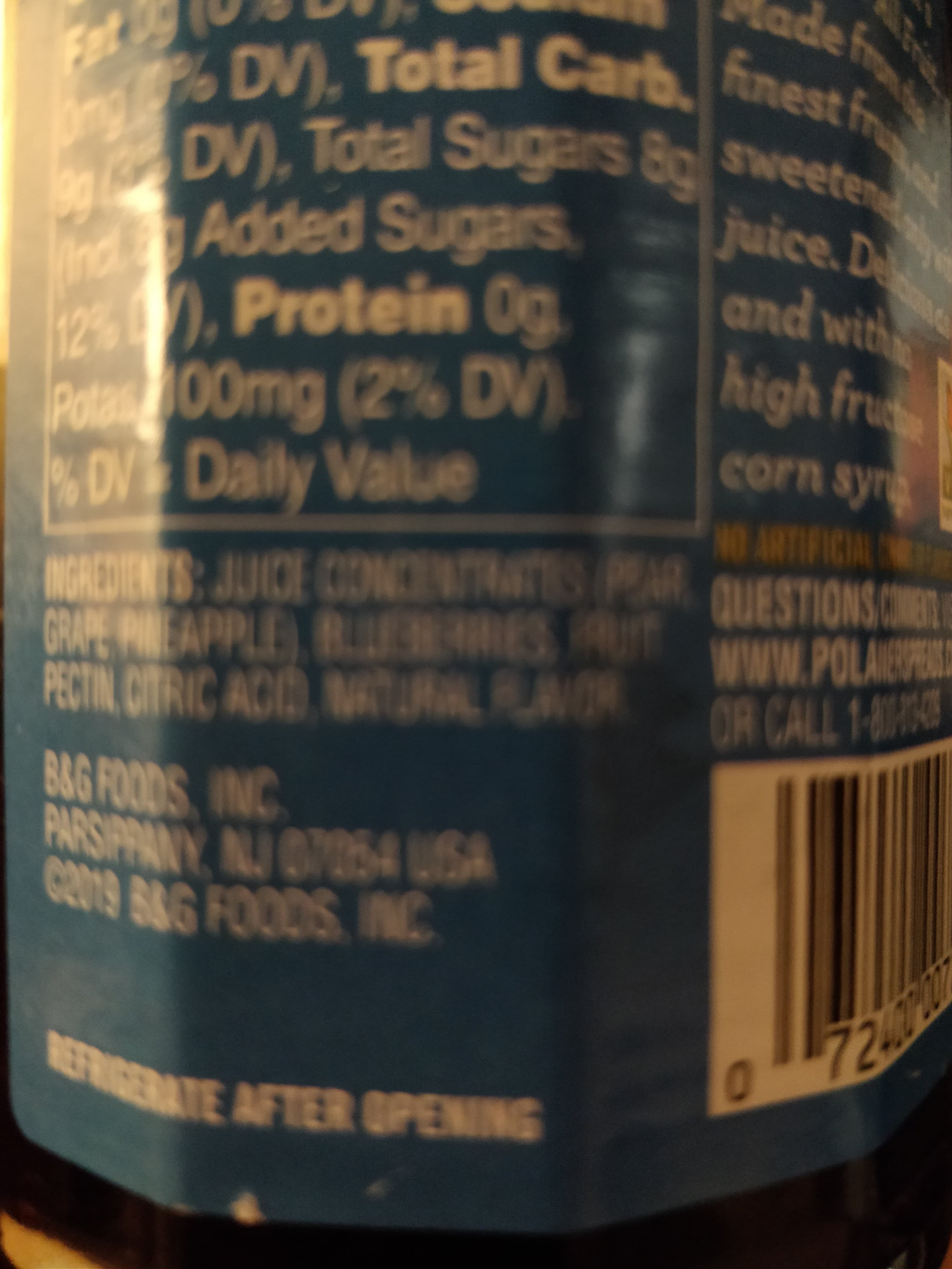 Polaner All Fruit Blueberry Spread packshot