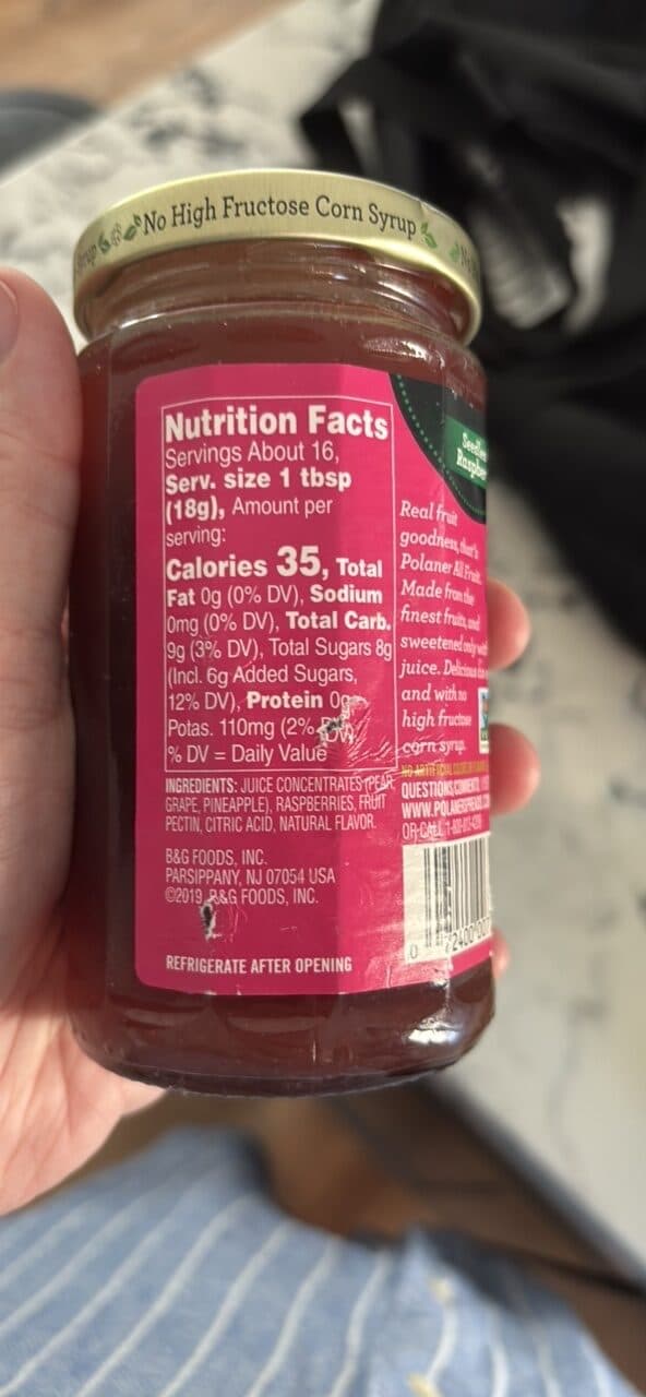 Polaner All Fruit Seedless Raspberry Spreadable Fruit packshot