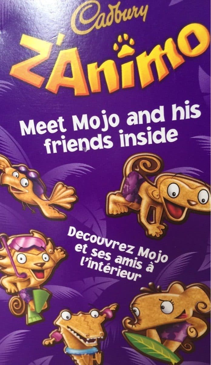 Cadbury Z'animo packshot