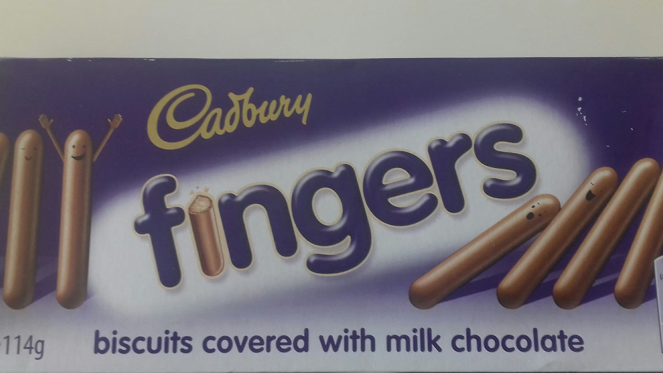 Cadbury Cadburry Fingers Biscuits Covered With Milk Chocolate packshot