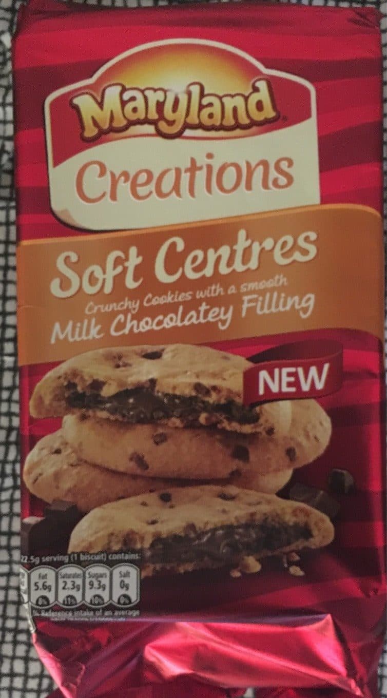 Maryland Creations Maryland Creations Soft Centres Milk Chocolatey Filling Cookies packshot