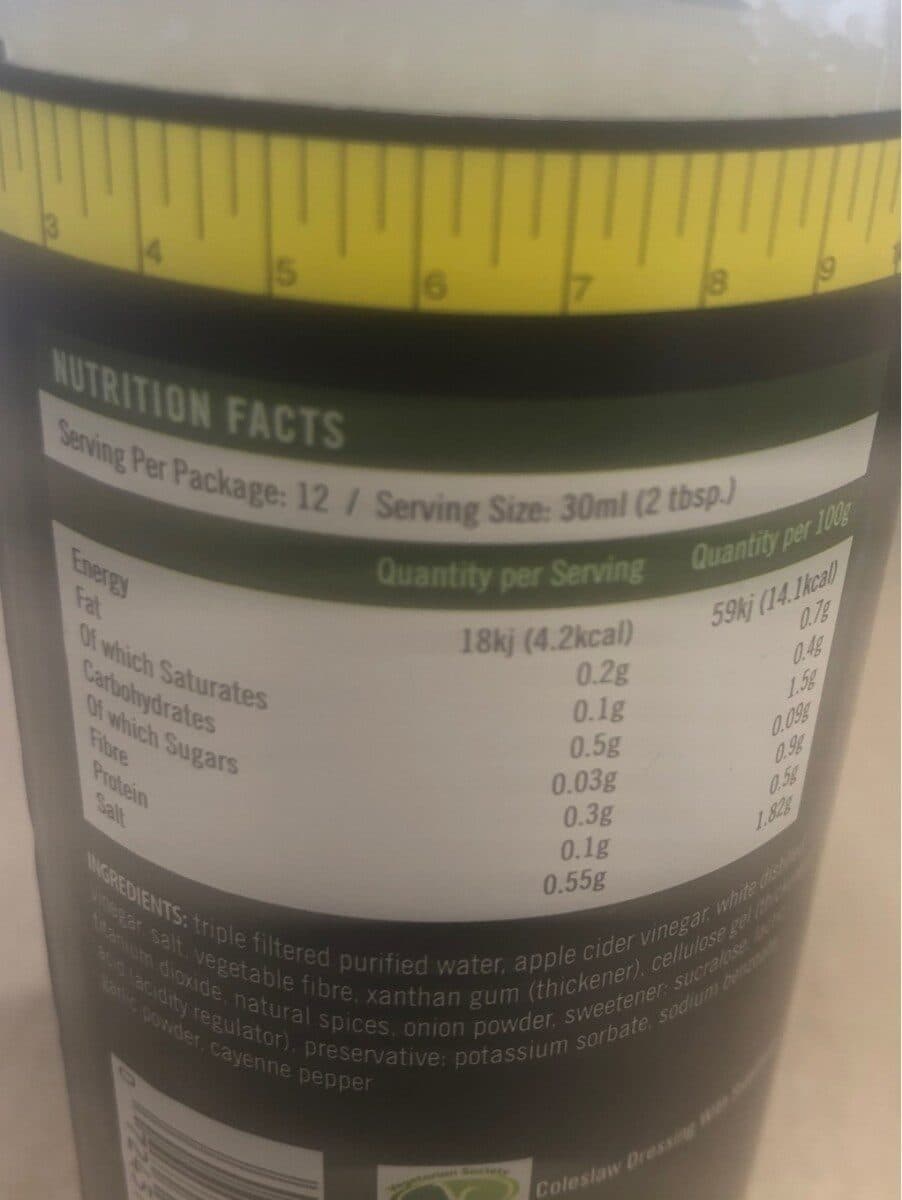 Walden Farms Coleslaw dressing packshot