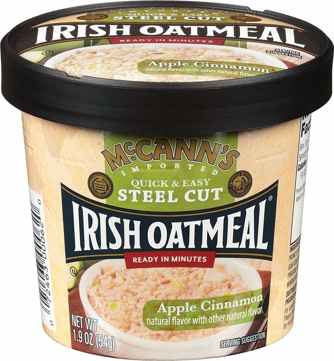 Odlum Mills Limited Irish oatmeal apple cinnamon microwaveable cup packshot