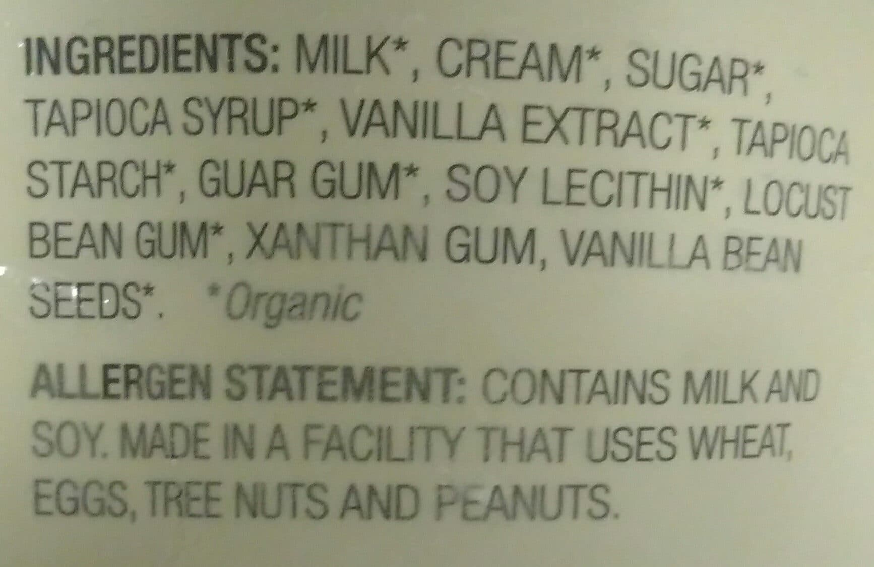 Oregon Ice Cream Vanilla bean ice cream packshot