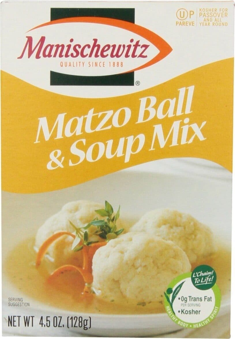 Manischewitz Matzo ball soup mix packshot