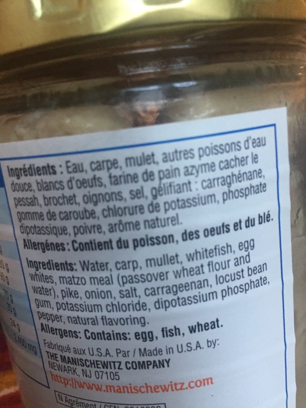 Manischewitz Gefilte fish in jelled broth packshot