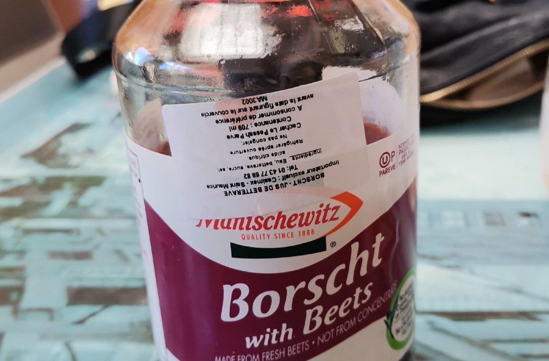 Manischewitz Borscht with diced beets packshot