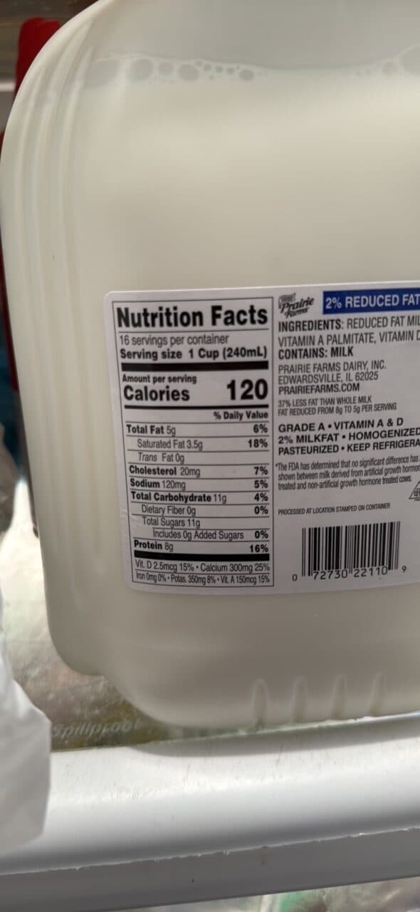 Prairie Farms 2% Reduced Fat Milk packshot