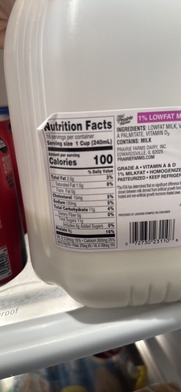 Prairie Farms 1% Lowfat Milk packshot