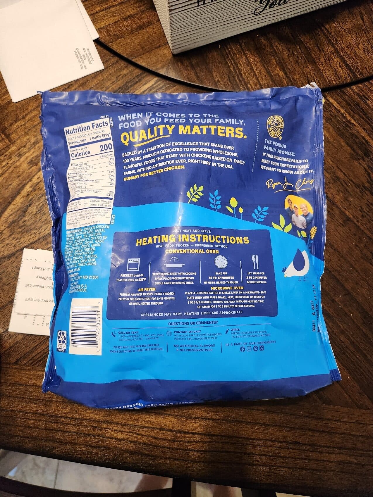 Perdue Chicken Breast Patties packshot