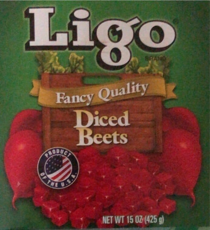 Ligo Diced beets packshot