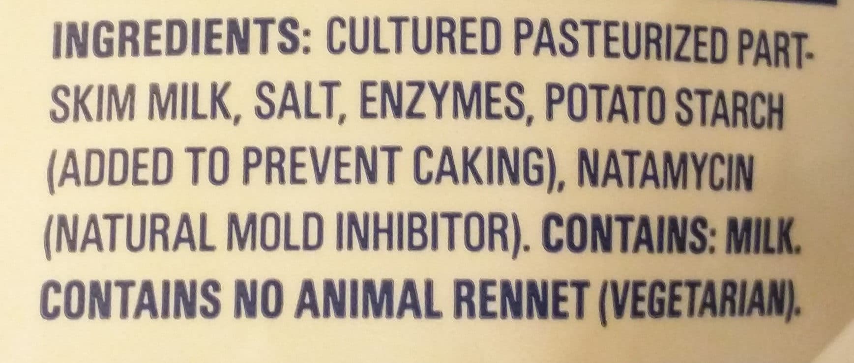 Tillamook Farmstyle Cut Mozzarella Shredded Cheese packshot