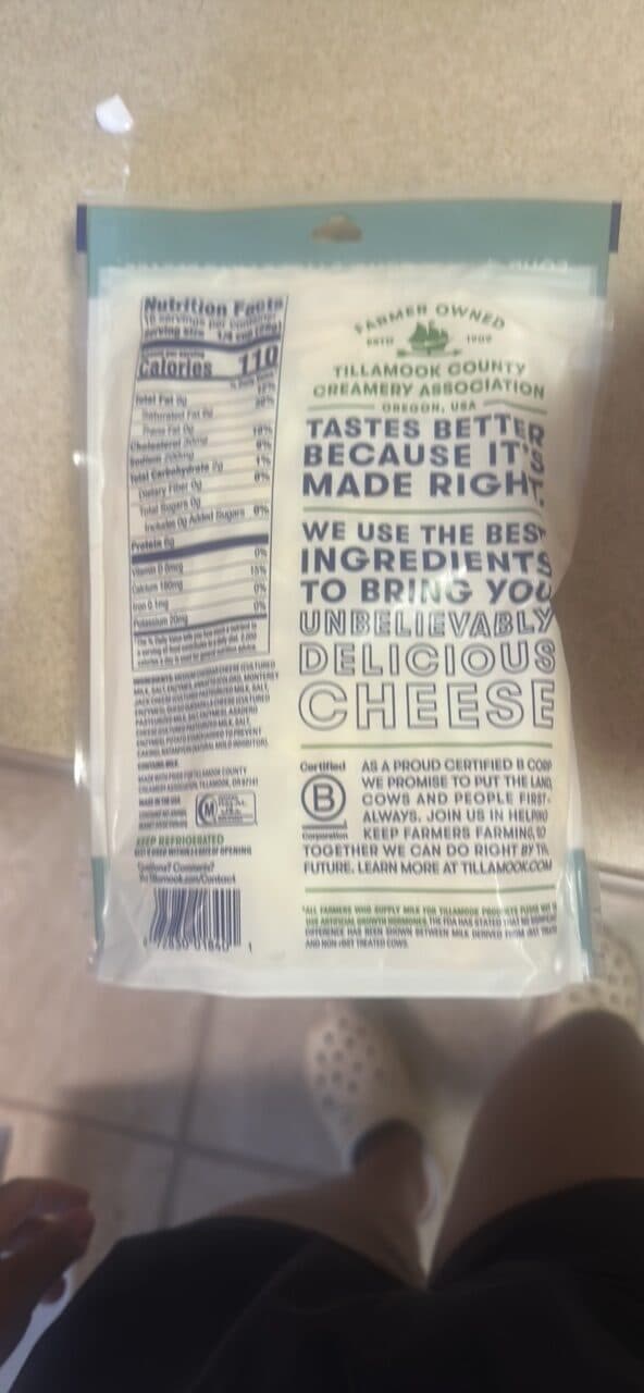 Tillamook Mexican 4 Cheese Farmstyle Shreds packshot